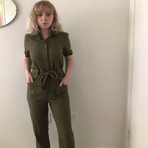 Olive Green Jumpsuit